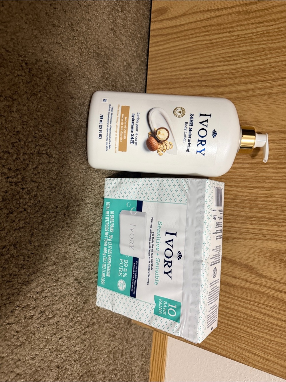 Shea Moisturizing Body Lotion & Sensitive Bar Soap - White unisex for the family
